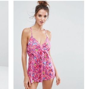 ASOS 80s Print Romper